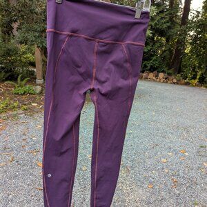 Lululemon Like Nothing 7/8 Tight Size 6 in Darkest Magenta